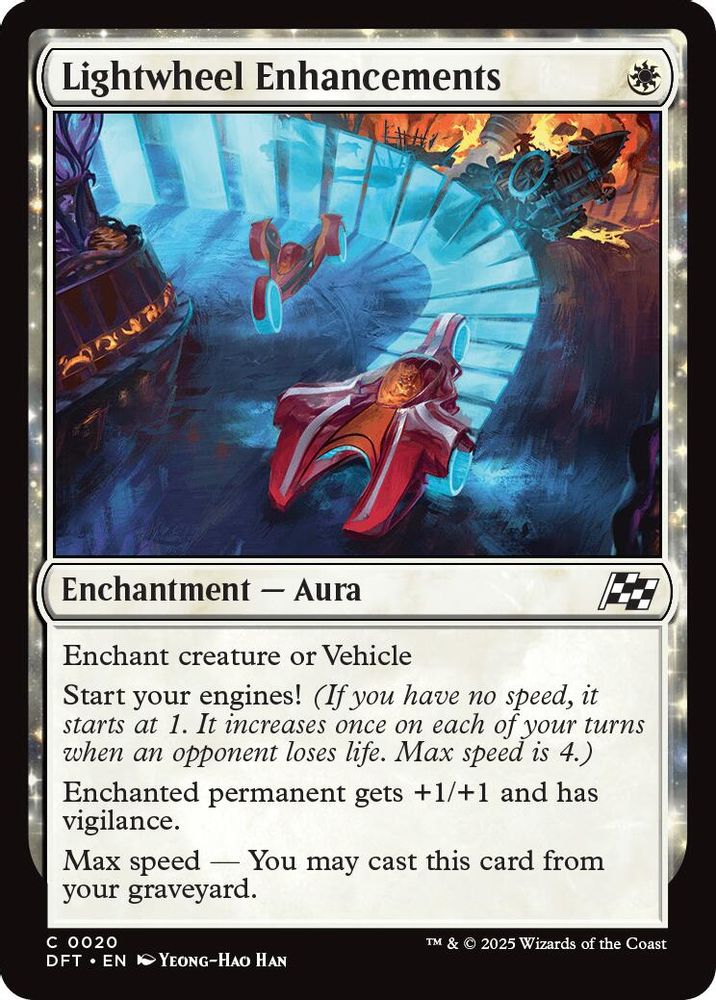 2025 Magic: The Gathering: Aetherdrift (DFT) - Lightwheel Enhancements (#20, Common)