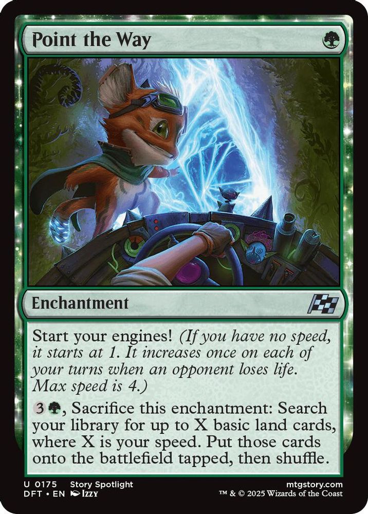 2025 Magic: The Gathering: Aetherdrift (DFT) - Point the Way (#175, Uncommon) (, Near Mint)