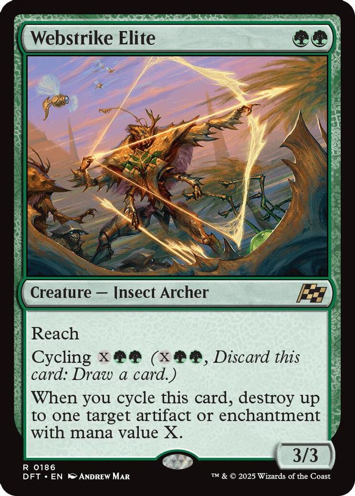 2025 Magic: The Gathering: Aetherdrift (DFT) - Webstrike Elite (#186, Rare)