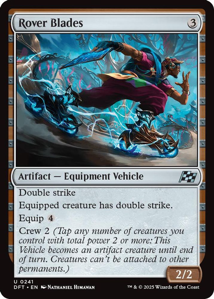 2025 Magic: The Gathering: Aetherdrift (DFT) - Rover Blades (#241, Uncommon) (, Near Mint)