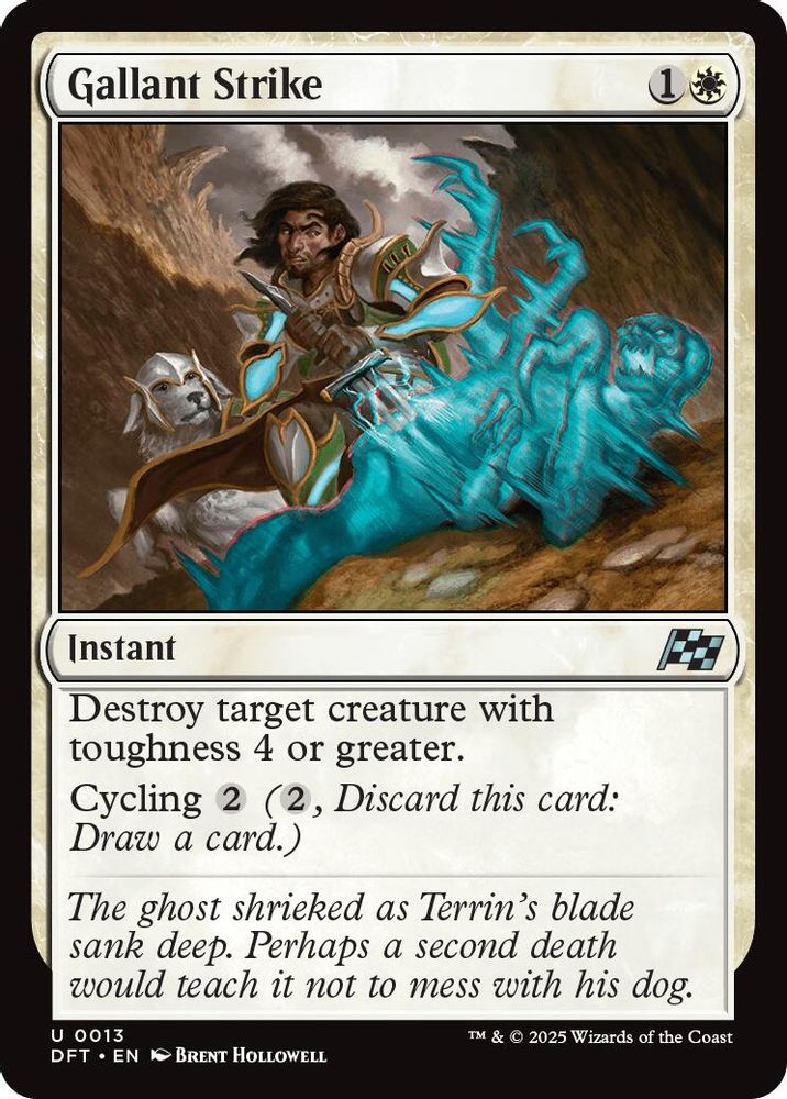 2025 Magic: The Gathering: Aetherdrift (DFT) - Gallant Strike (#13, Uncommon)