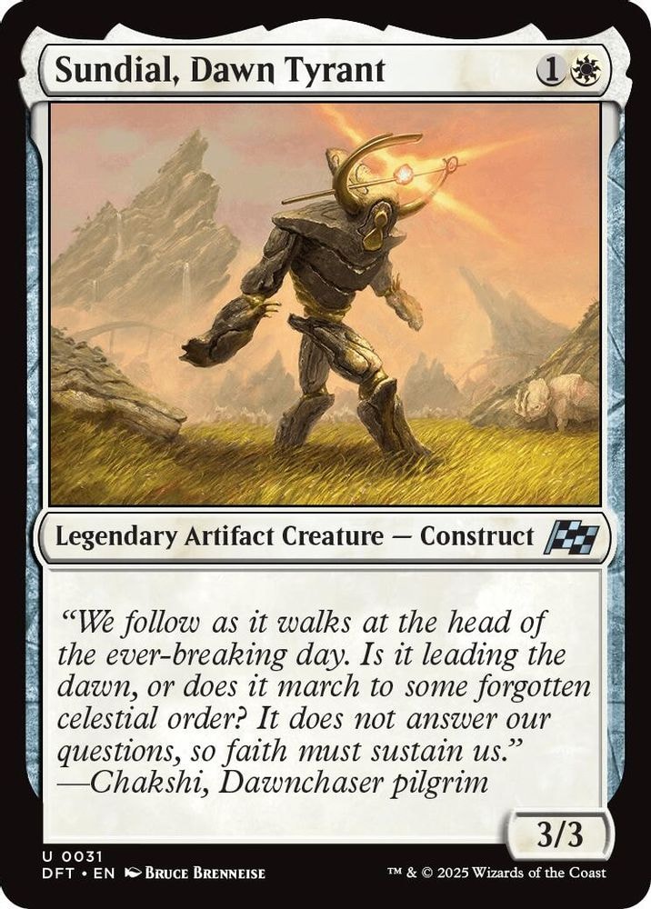 2025 Magic: The Gathering: Aetherdrift (DFT) - Sundial Dawn Tyrant (#31, Uncommon) (, Near Mint)