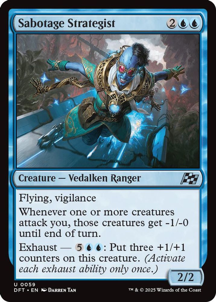 2025 Magic: The Gathering: Aetherdrift (DFT) - Sabotage Strategist (#59, Uncommon) (, Near Mint)