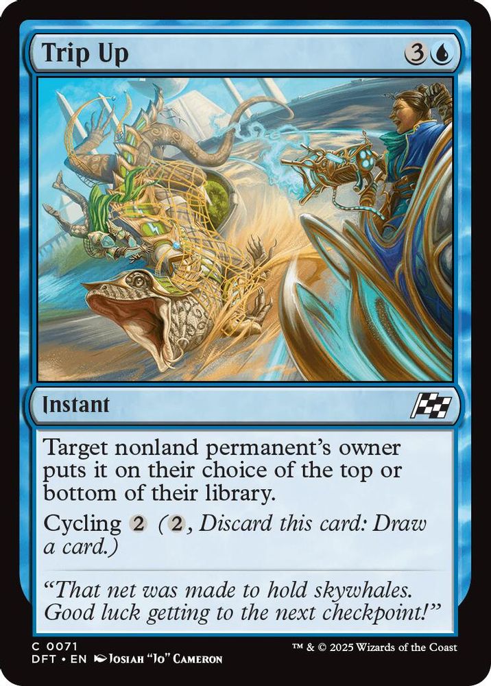 2025 Magic: The Gathering: Aetherdrift (DFT) - Trip Up (#71, Common) (, Near Mint)