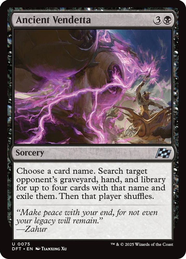 2025 Magic: The Gathering: Aetherdrift (DFT) - Ancient Vendetta (#75, Uncommon)