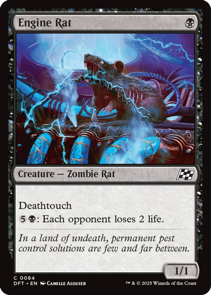 2025 Magic: The Gathering: Aetherdrift (DFT) - Engine Rat (#84, Common) (, Near Mint)