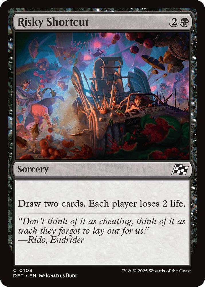2025 Magic: The Gathering: Aetherdrift (DFT) - Risky Shortcut (#103, Common) (, Near Mint)