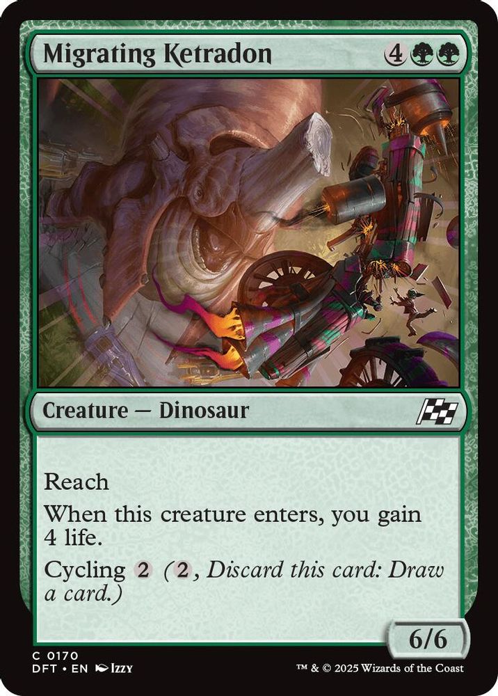 2025 Magic: The Gathering: Aetherdrift (DFT) - Migrating Ketradon (#170, Common)