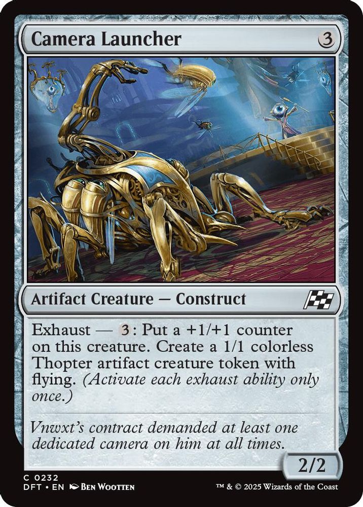 2025 Magic: The Gathering: Aetherdrift (DFT) - Camera Launcher (#232, Common)