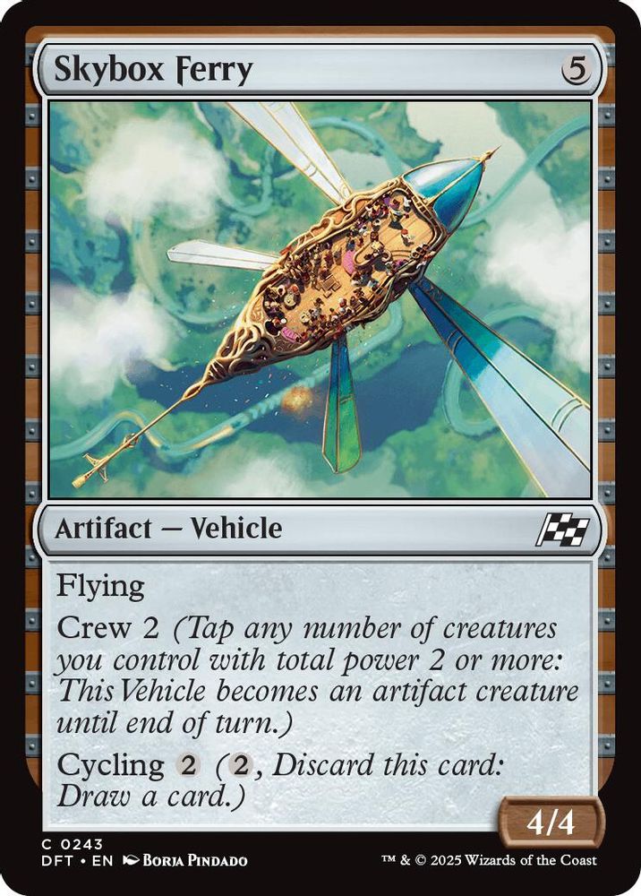2025 Magic: The Gathering: Aetherdrift (DFT) - Skybox Ferry (#243, Common) (, Near Mint)