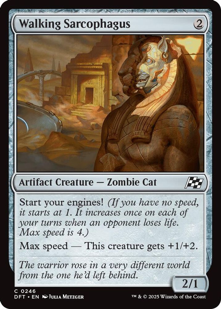 2025 Magic: The Gathering: Aetherdrift (DFT) - Walking Sarcophagus (#246, Common)