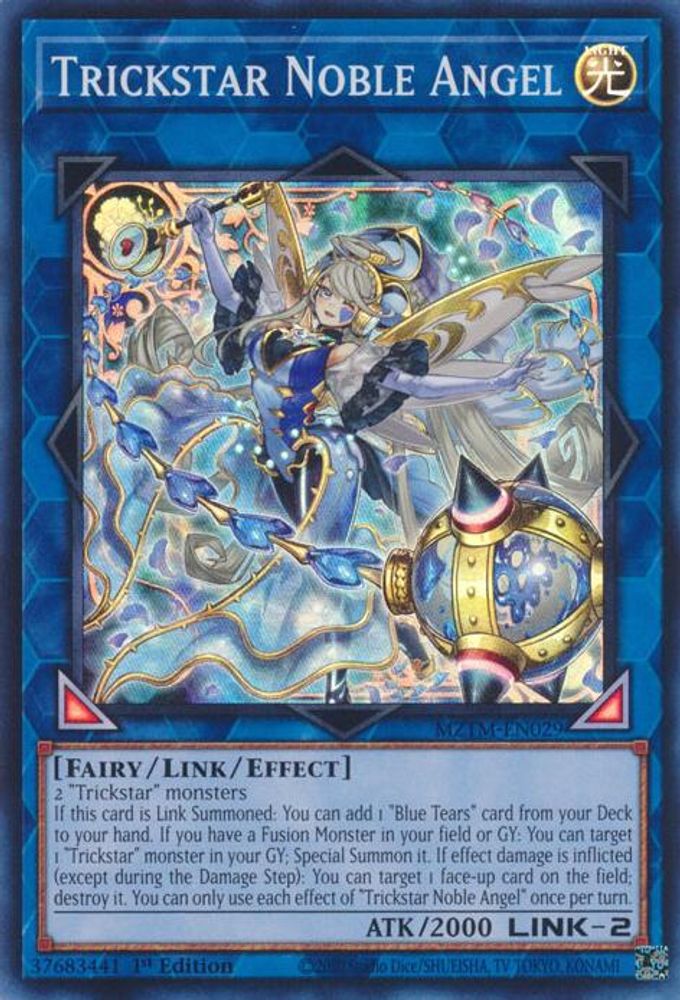 2025 YuGiOh: Maze of the Master (MZTM) - Trickstar Noble Angel (#MZTM-EN029, Super Rare) (1st Edition, Near Mint)