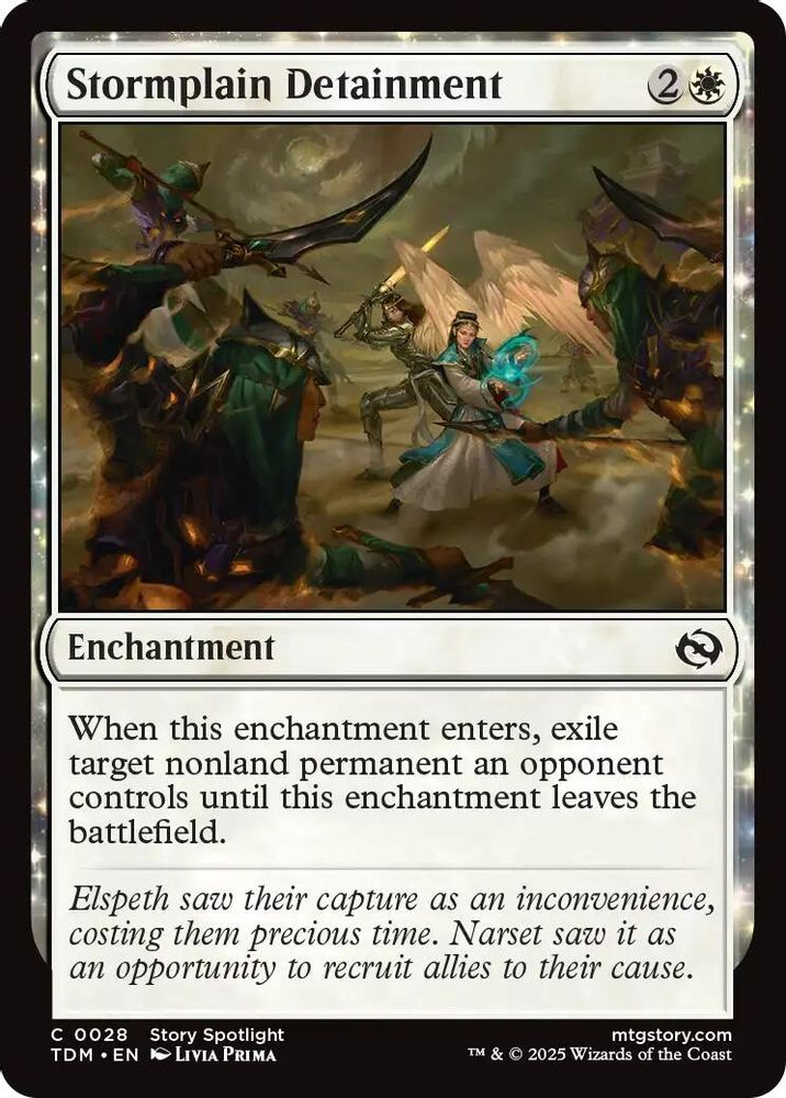 2025 Magic: The Gathering: Tarkir: Dragonstorm (TDM) - Stormplain Detainment (#28, Common)