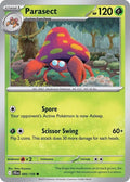 2025 Pokemon: SV09: Journey Together (JTG) - Parasect (#005/159, Common) (Reverse Holofoil, Near Mint)