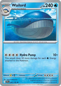 2025 Pokemon: SV09: Journey Together (JTG) - Wailord - 041/159 (#041/159, Rare) (Holofoil, Near Mint)