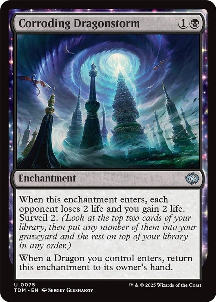 2025 Magic: The Gathering: Tarkir: Dragonstorm (TDM) - Corroding Dragonstorm (#75, Uncommon) (, Near Mint)
