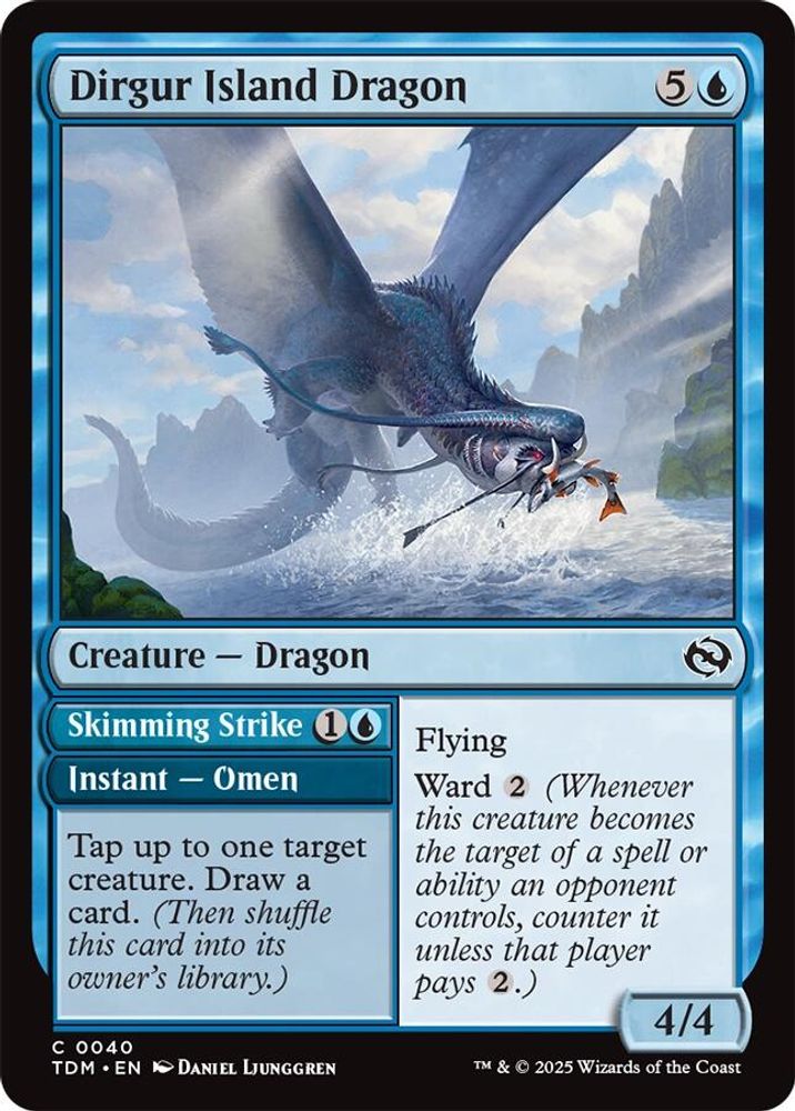 2025 Magic: The Gathering: Tarkir: Dragonstorm (TDM) - Dirgur Island Dragon (#40, Common)