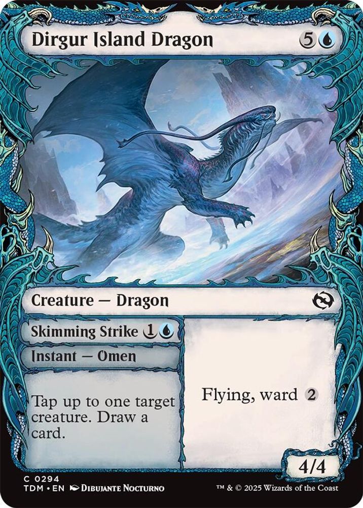 2025 Magic: The Gathering: Tarkir: Dragonstorm (TDM) - Dirgur Island Dragon Showcase (#294, Common) (Foil, Near Mint)