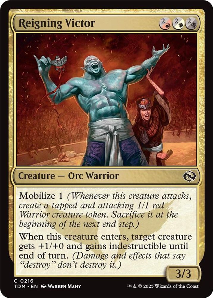 2025 Magic: The Gathering: Tarkir: Dragonstorm (TDM) - Reigning Victor (#216, Common)