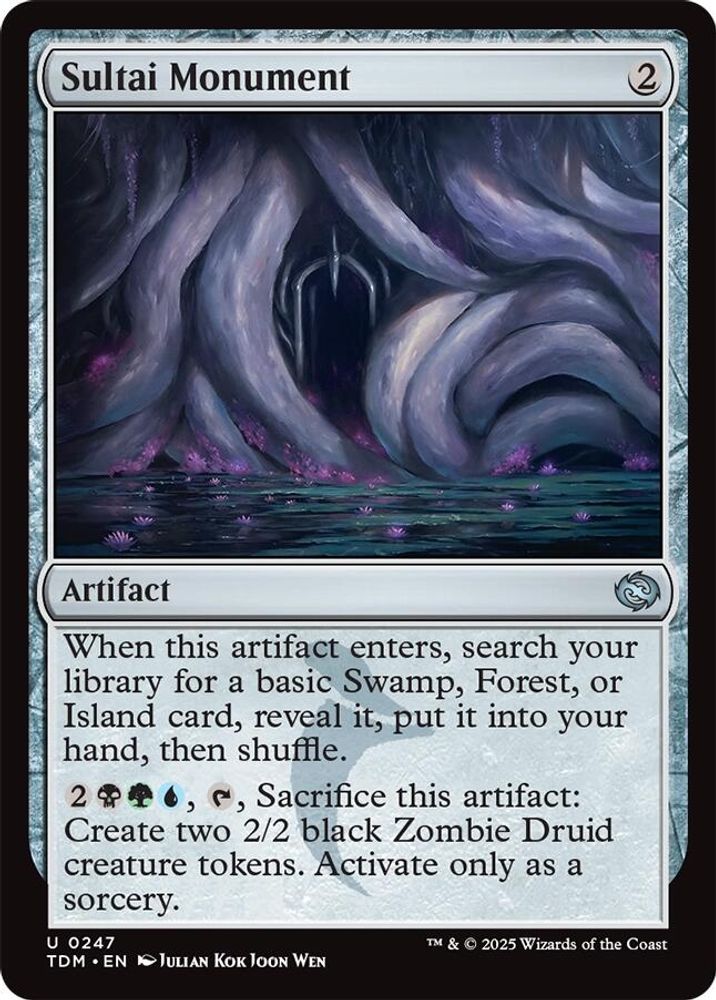 2025 Magic: The Gathering: Tarkir: Dragonstorm (TDM) - Sultai Monument (#247, Uncommon)
