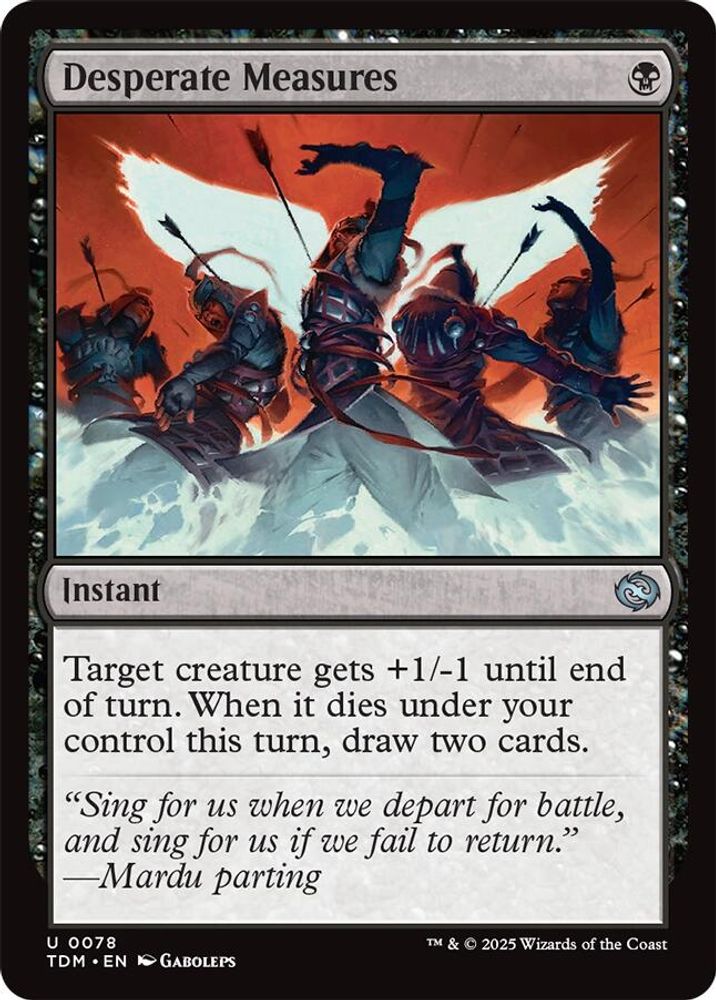 2025 Magic: The Gathering: Tarkir: Dragonstorm (TDM) - Desperate Measures (#78, Uncommon)