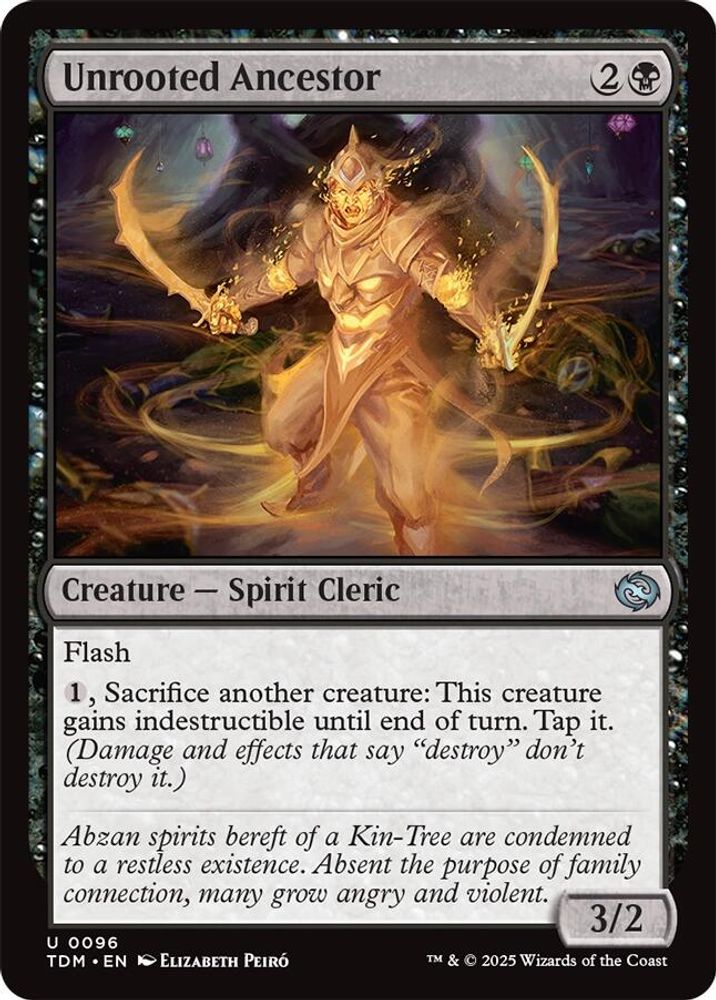 2025 Magic: The Gathering: Tarkir: Dragonstorm (TDM) - Unrooted Ancestor (#96, Uncommon) (, Near Mint)