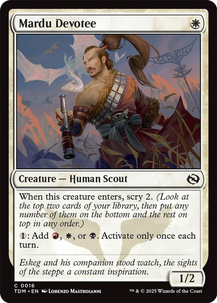2025 Magic: The Gathering: Tarkir: Dragonstorm (TDM) - Mardu Devotee (#16, Common) (, Near Mint)