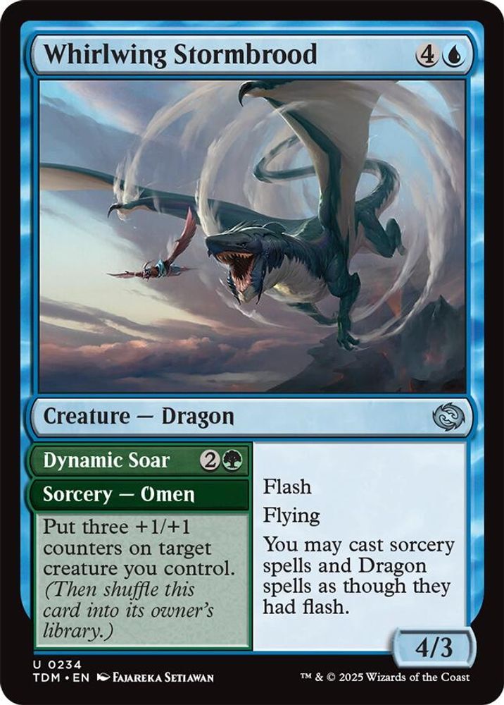 2025 Magic: The Gathering: Tarkir: Dragonstorm (TDM) - Whirlwing Stormbrood (#234, Uncommon)