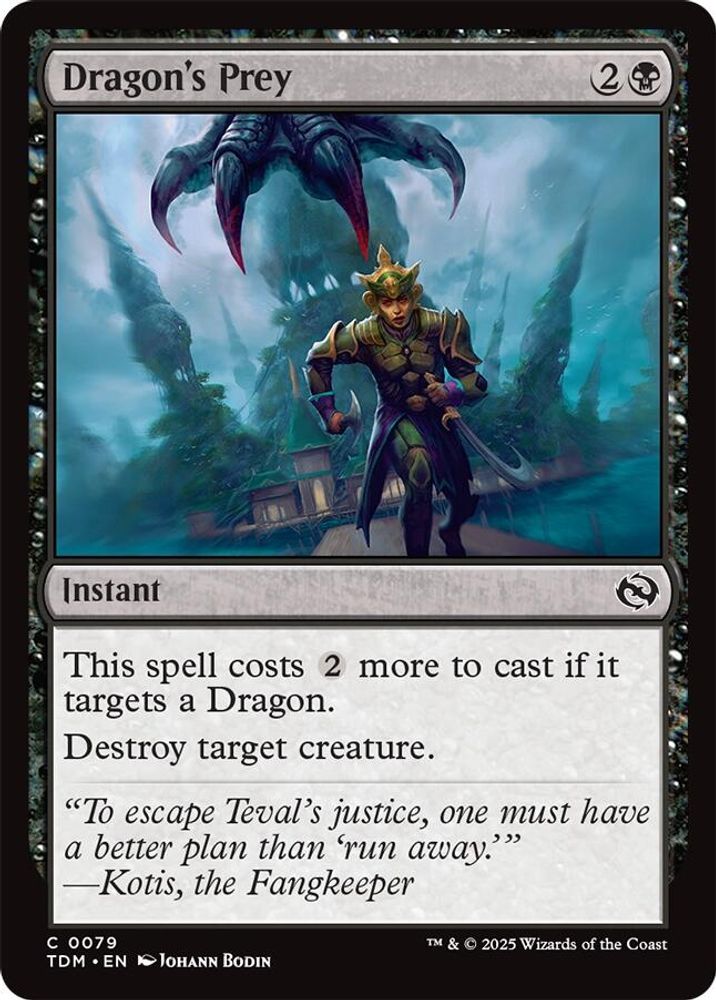 2025 Magic: The Gathering: Tarkir: Dragonstorm (TDM) - Dragons Prey (#79, Common) (, Near Mint)