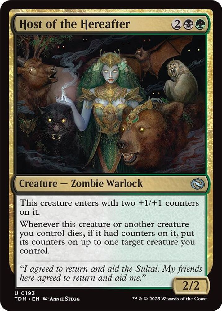 2025 Magic: The Gathering: Tarkir: Dragonstorm (TDM) - Host of the Hereafter (#193, Uncommon)