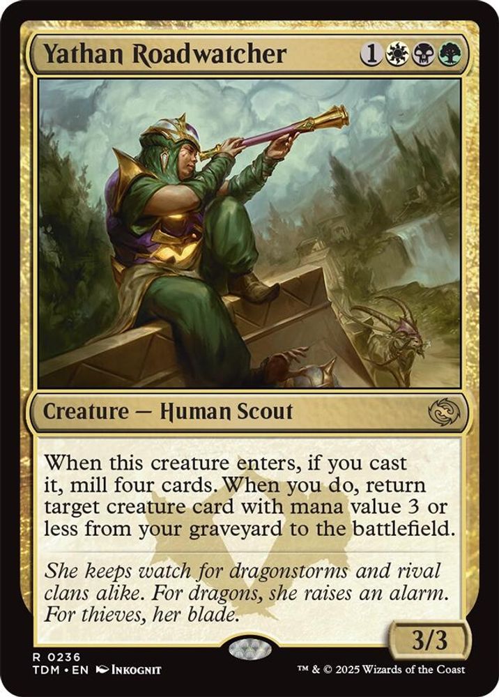 2025 Magic: The Gathering: Tarkir: Dragonstorm (TDM) - Yathan Roadwatcher (#236, Rare) (, Near Mint)