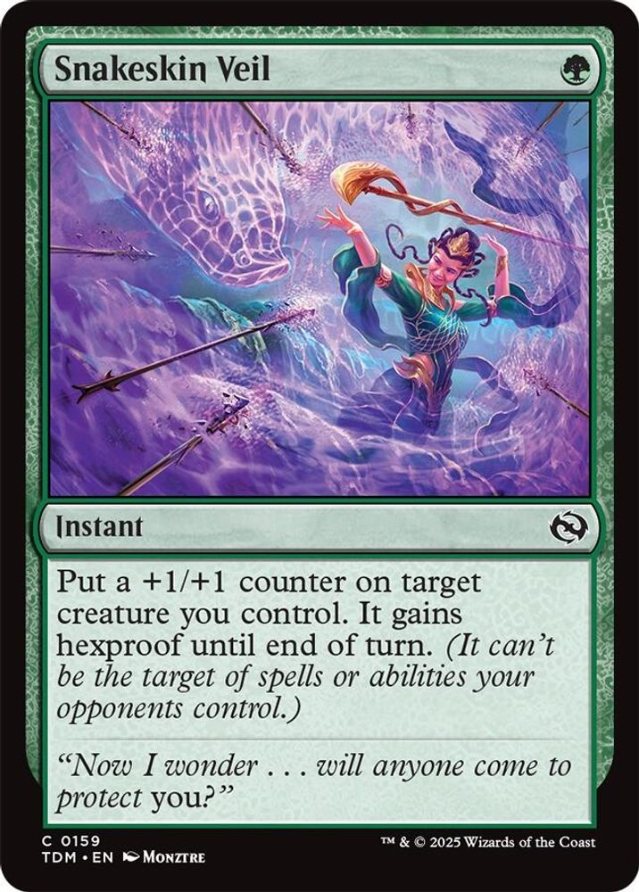 2025 Magic: The Gathering: Tarkir: Dragonstorm (TDM) - Snakeskin Veil (#159, Common) (, Near Mint)