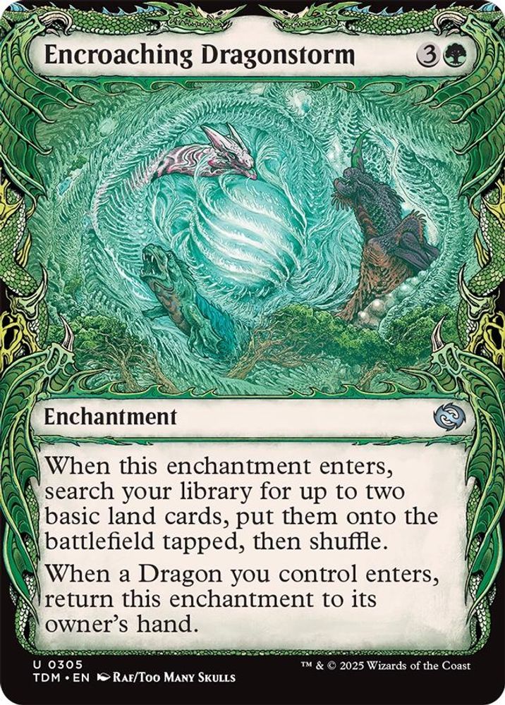 2025 Magic: The Gathering: Tarkir: Dragonstorm (TDM) - Encroaching Dragonstorm Showcase (#305, Uncommon) (Foil, Near Mint)