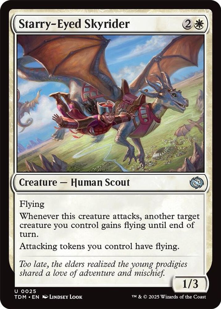 2025 Magic: The Gathering: Tarkir: Dragonstorm (TDM) - Starry Eyed Skyrider (#25, Uncommon) (, Near Mint)