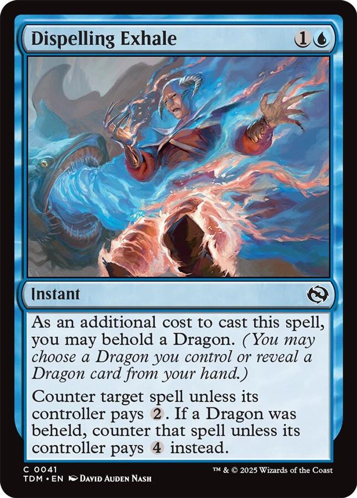 2025 Magic: The Gathering: Tarkir: Dragonstorm (TDM) - Dispelling Exhale (#41, Common) (, Near Mint)