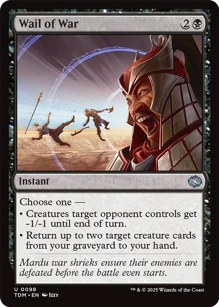 2025 Magic: The Gathering: Tarkir: Dragonstorm (TDM) - Wail of War (#98, Uncommon)
