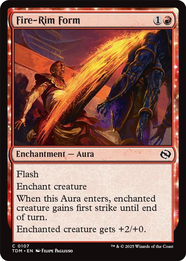 2025 Magic: The Gathering: Tarkir: Dragonstorm (TDM) - Fire Rim Form (#107, Common) (, Near Mint)