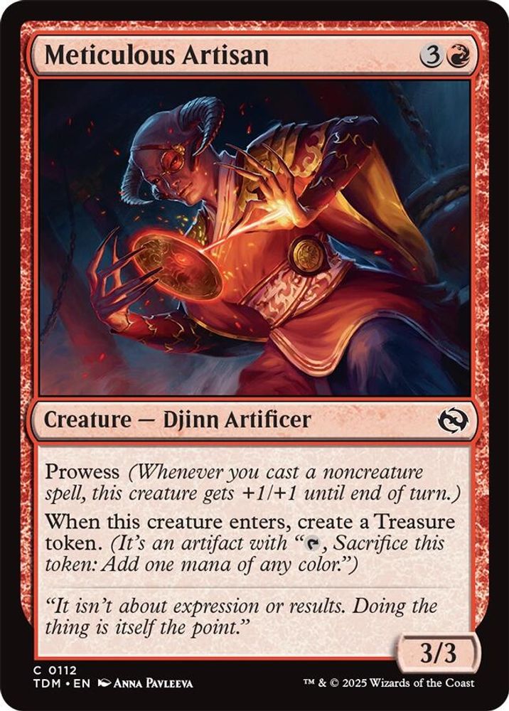 2025 Magic: The Gathering: Tarkir: Dragonstorm (TDM) - Meticulous Artisan (#112, Common)