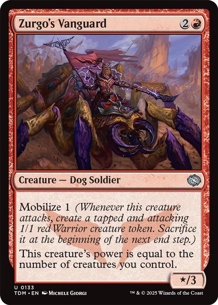 2025 Magic: The Gathering: Tarkir: Dragonstorm (TDM) - Zurgos Vanguard (#133, Uncommon)