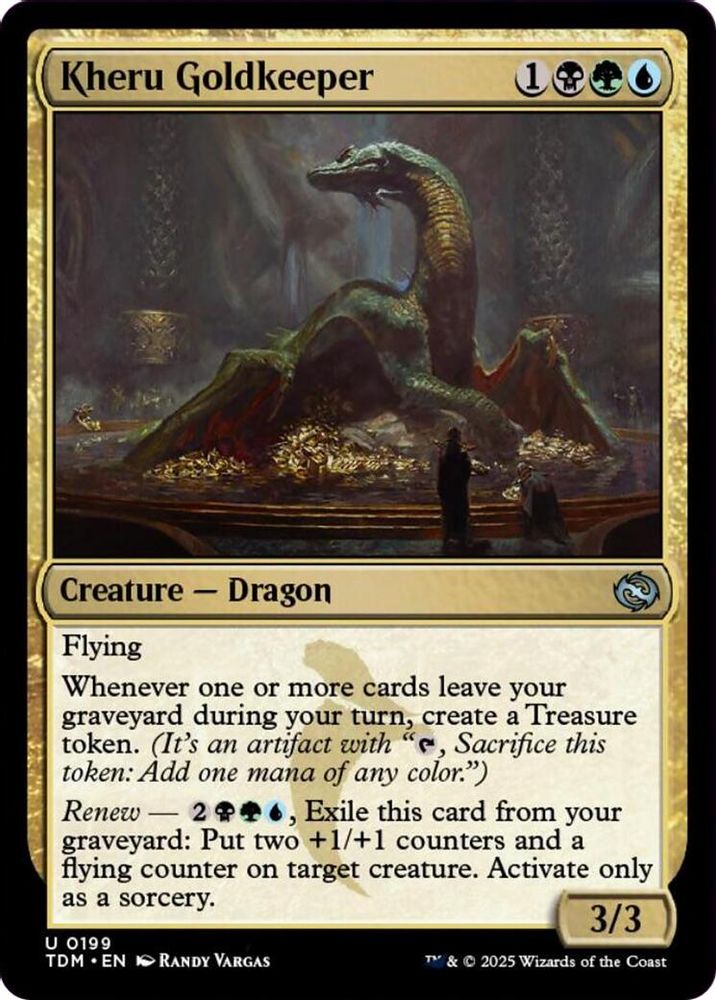 2025 Magic: The Gathering: Tarkir: Dragonstorm (TDM) - Kheru Goldkeeper (#199, Uncommon) (, Near Mint)