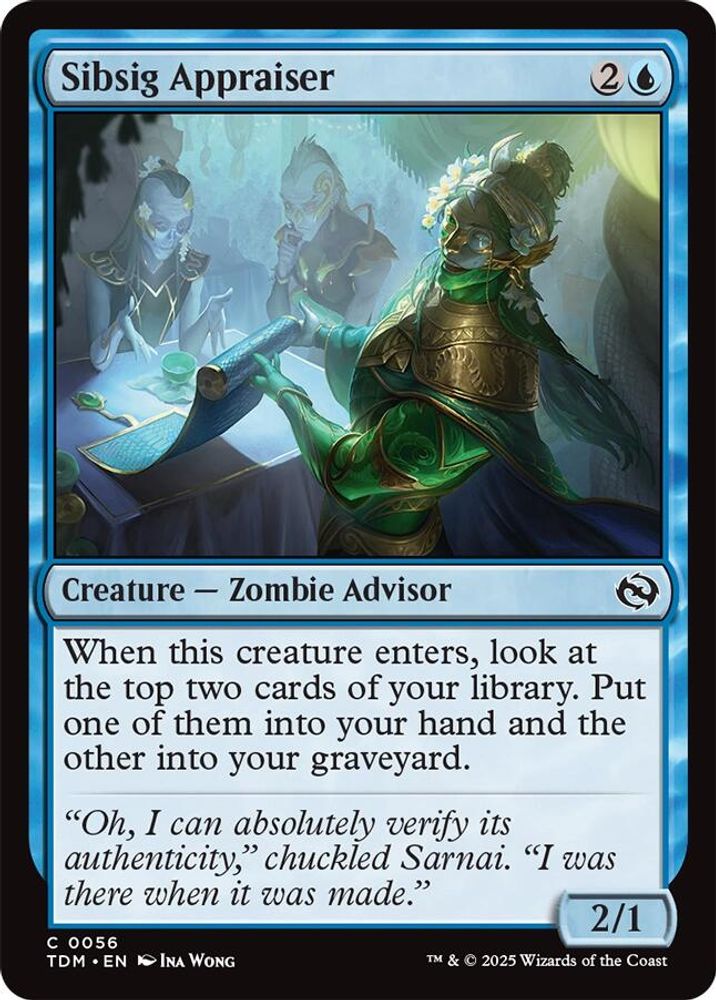 2025 Magic: The Gathering: Tarkir: Dragonstorm (TDM) - Sibsig Appraiser (#56, Common)