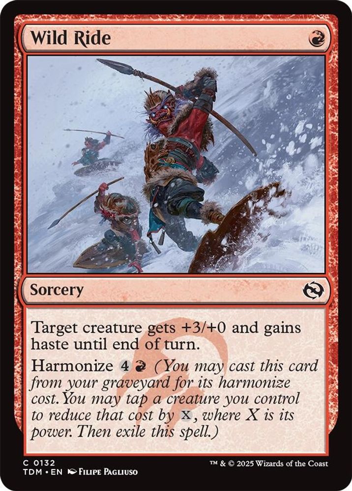 2025 Magic: The Gathering: Tarkir: Dragonstorm (TDM) - Wild Ride (#132, Common) (, Near Mint)
