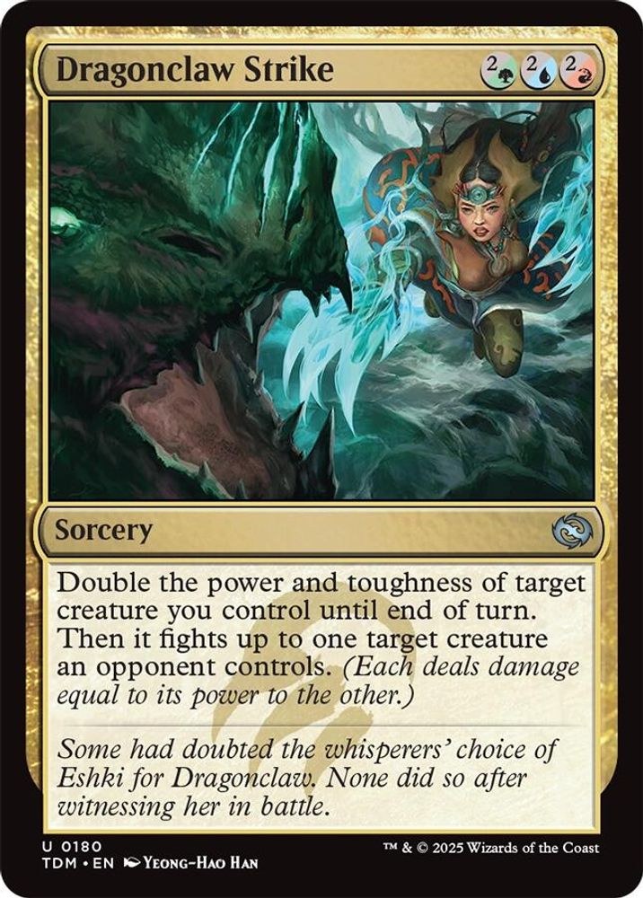 2025 Magic: The Gathering: Tarkir: Dragonstorm (TDM) - Dragonclaw Strike (#180, Uncommon)