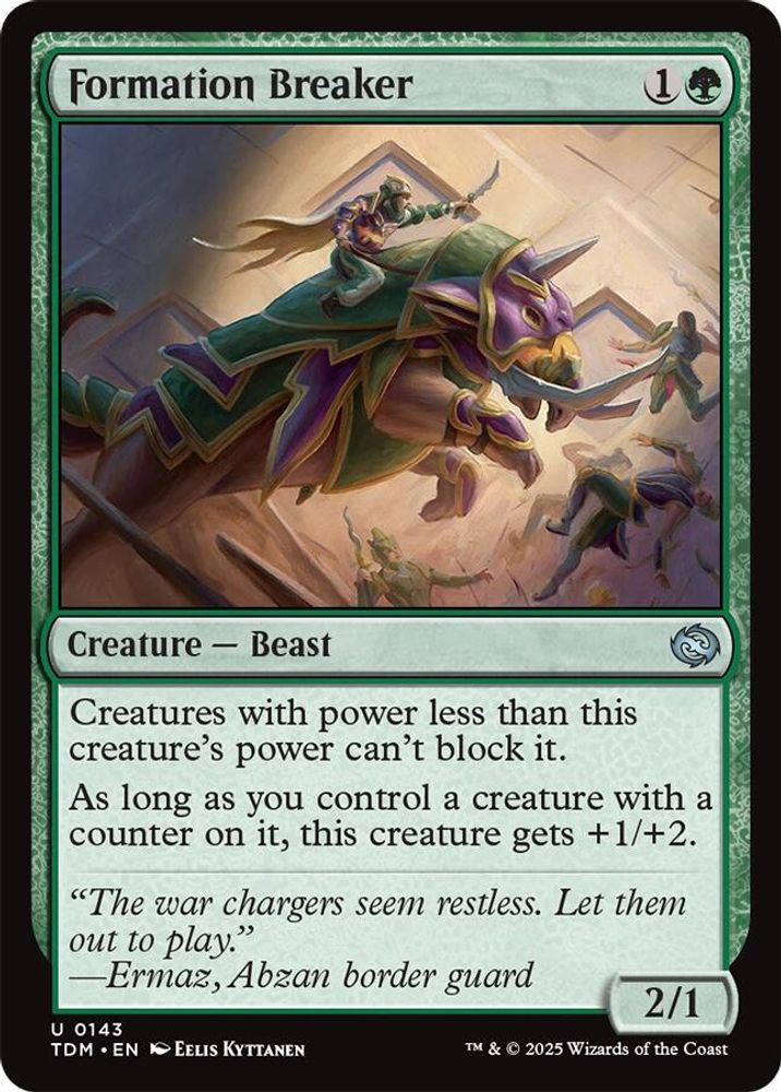 2025 Magic: The Gathering: Tarkir: Dragonstorm (TDM) - Formation Breaker (#143, Uncommon)