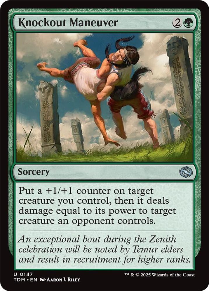 2025 Magic: The Gathering: Tarkir: Dragonstorm (TDM) - Knockout Maneuver (#147, Uncommon) (, Near Mint)