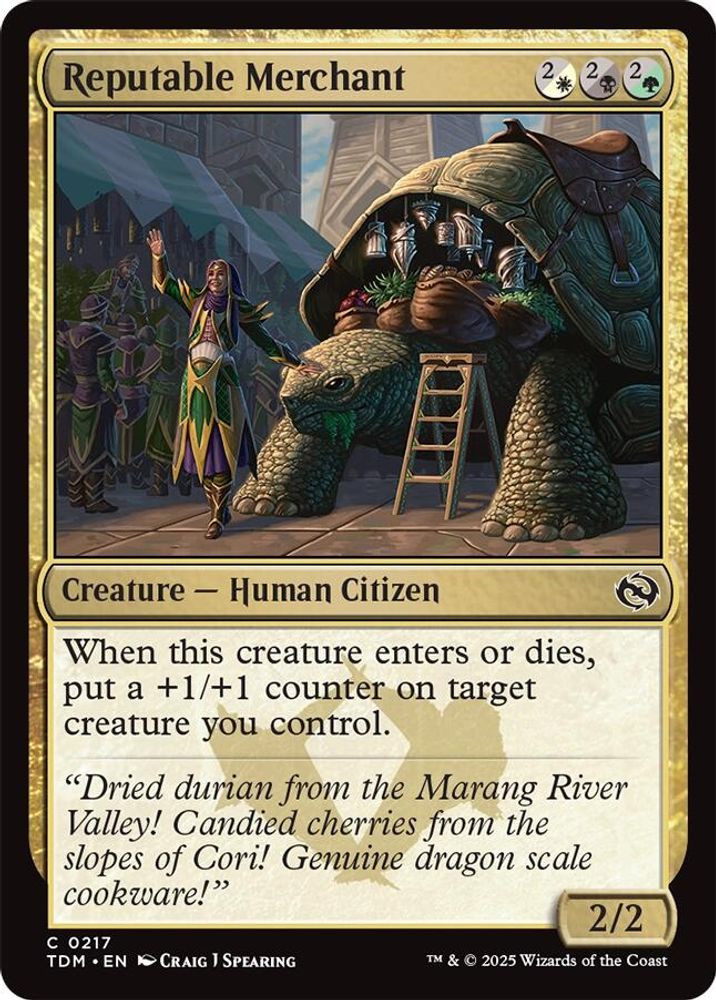 2025 Magic: The Gathering: Tarkir: Dragonstorm (TDM) - Reputable Merchant (#217, Common) (, Near Mint)