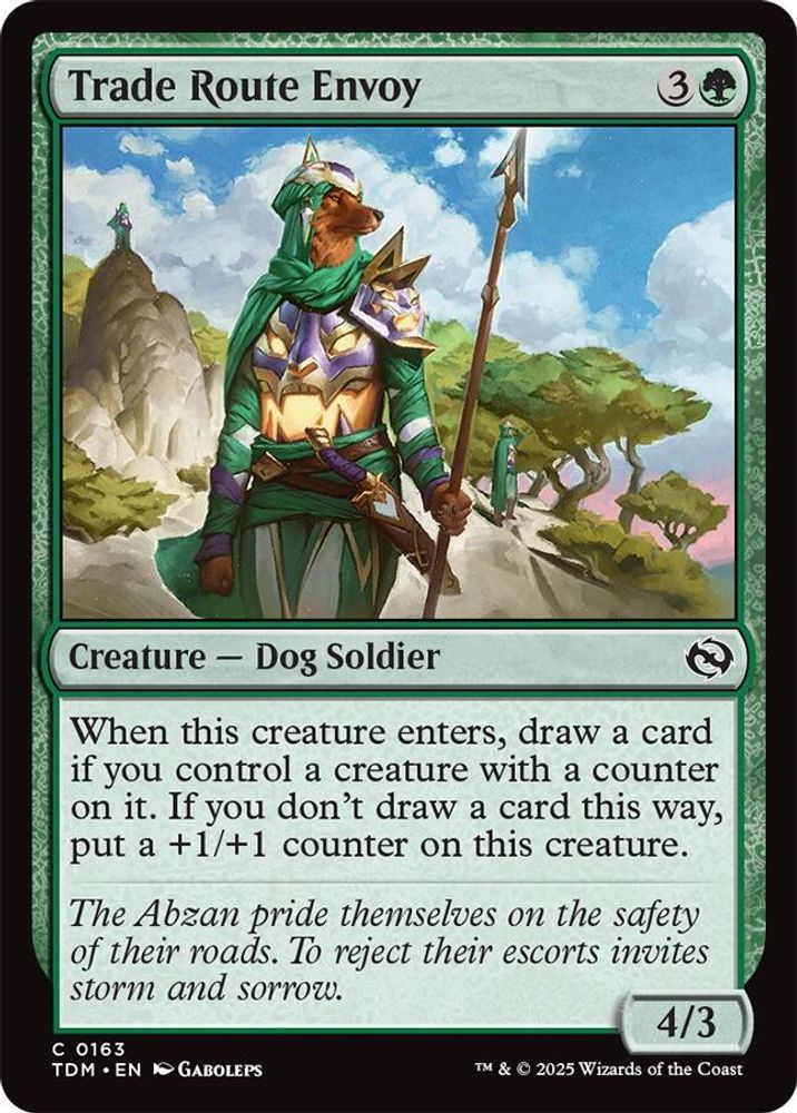2025 Magic: The Gathering: Tarkir: Dragonstorm (TDM) - Trade Route Envoy (#163, Common)