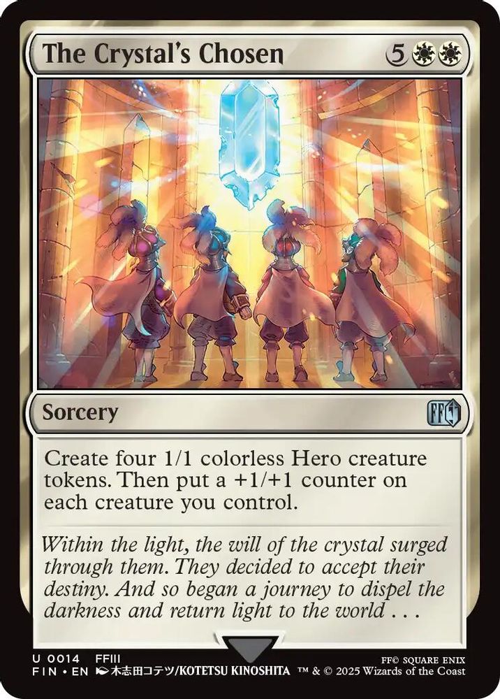 2025 Magic: The Gathering: FINAL FANTASY (FIN) - The Crystals Chosen (#14, Uncommon) (, Near Mint)