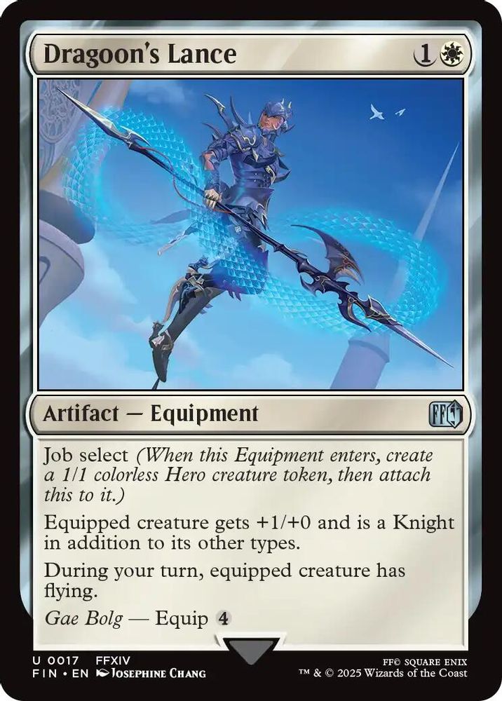 2025 Magic: The Gathering: FINAL FANTASY (FIN) - Dragoons Lance (#17, Uncommon) (, Near Mint)