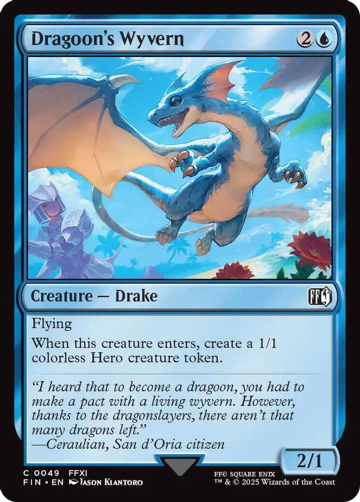 2025 Magic: The Gathering: FINAL FANTASY (FIN) - Dragoons Wyvern (#49, Common) (, Near Mint)